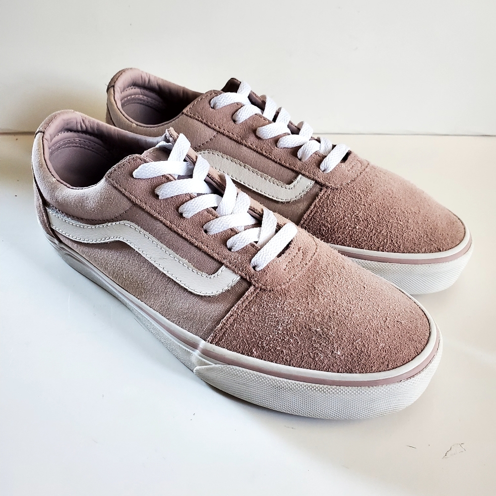 Vans Suede Sneakers in Violet Ice and White Color Women's Size 9